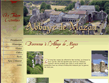 Tablet Screenshot of abbaye-mazan.ardeche-sources-loire.com